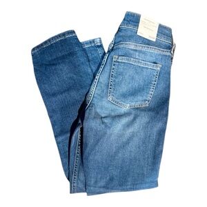 ❄️NWT Banana Republic Girlfriend Mid-Rise Skinny Jeans Petite 25/0P Dark Wash